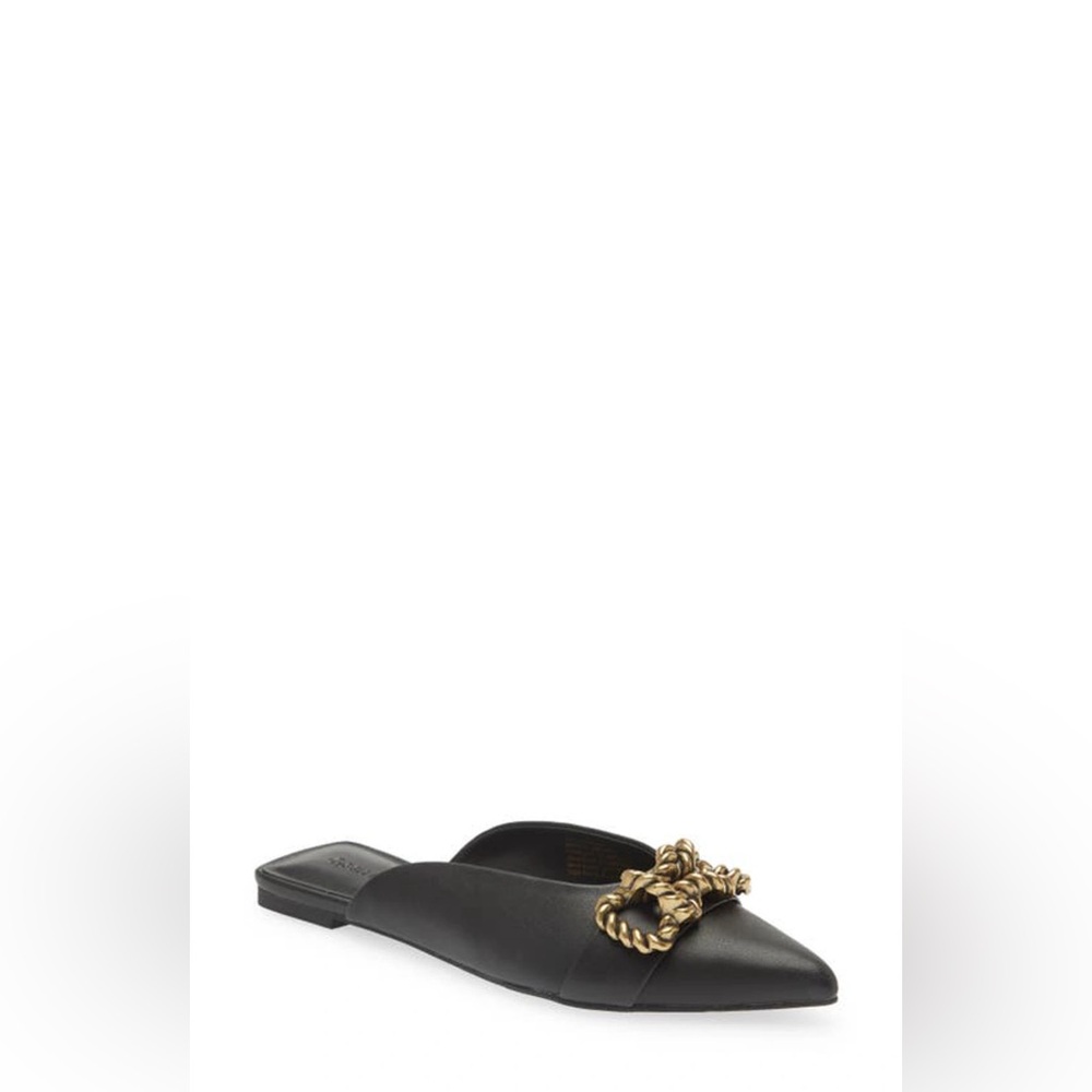 Open Edit KYLA FLAT MULE IN BLACK 6.5